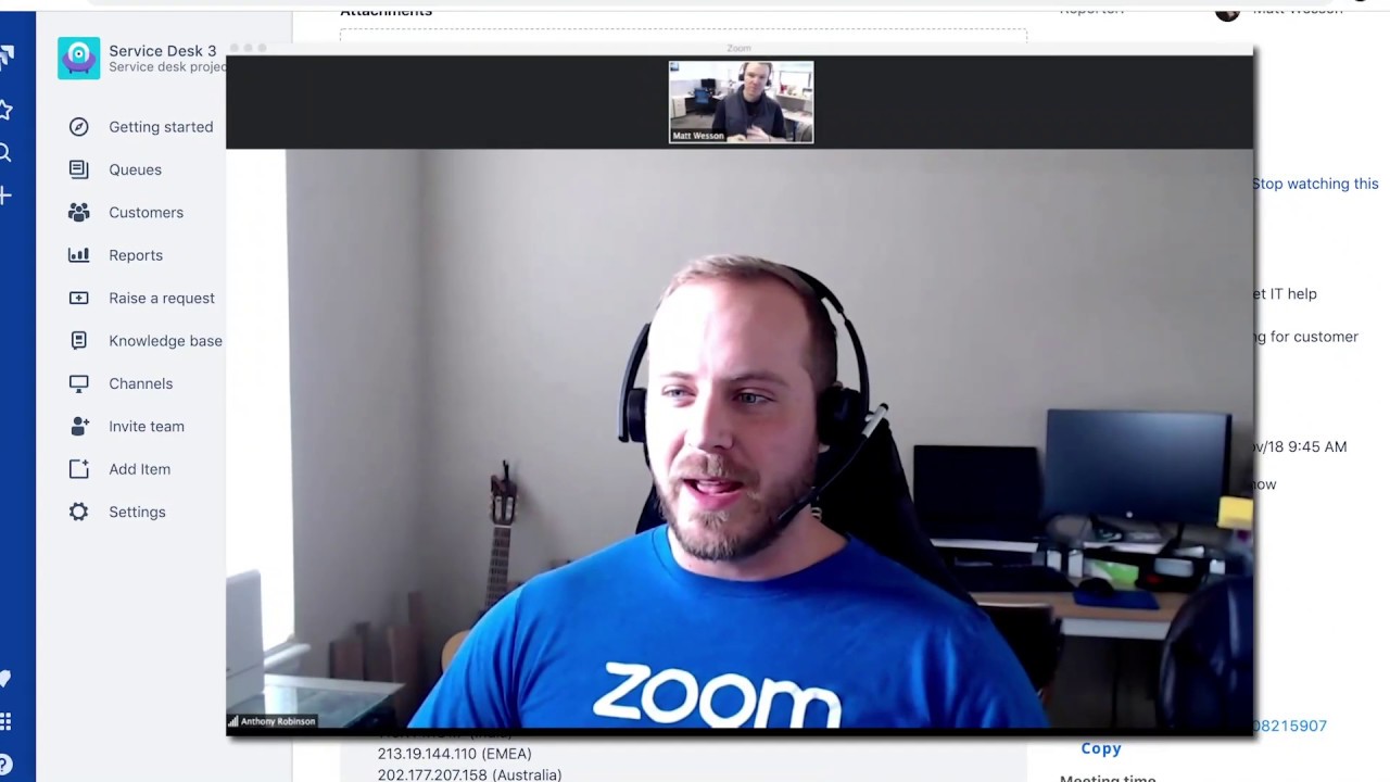 Zoom Integration With Jira Software And Service Desk Youtube