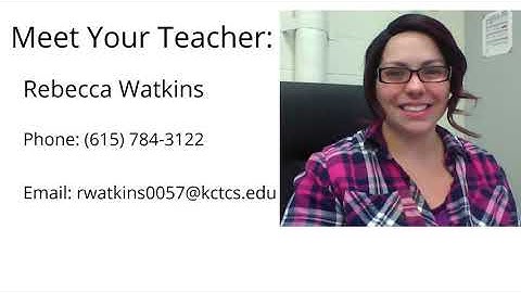 Rebecca Watkins ESL Syllabus