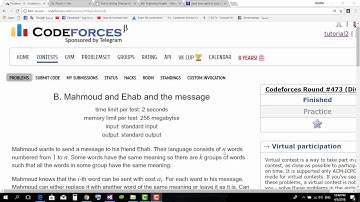 Codeforces Div #473-B "Mahmoud and Ehab and the message" By Aladdin Mostafa