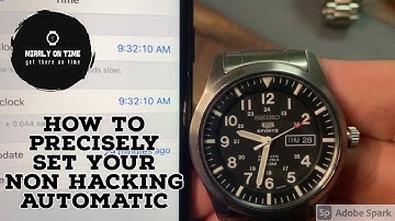 Watch Hack! Precisely Set Your Non Hacking Automatic #automaticwatch #watchesformen #lifehack