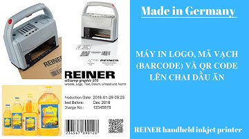 MÁY IN LOGO, MÃ VẠCH (BARCODE) VÀ QR CODE LÊN CHAI DẦU ĂN