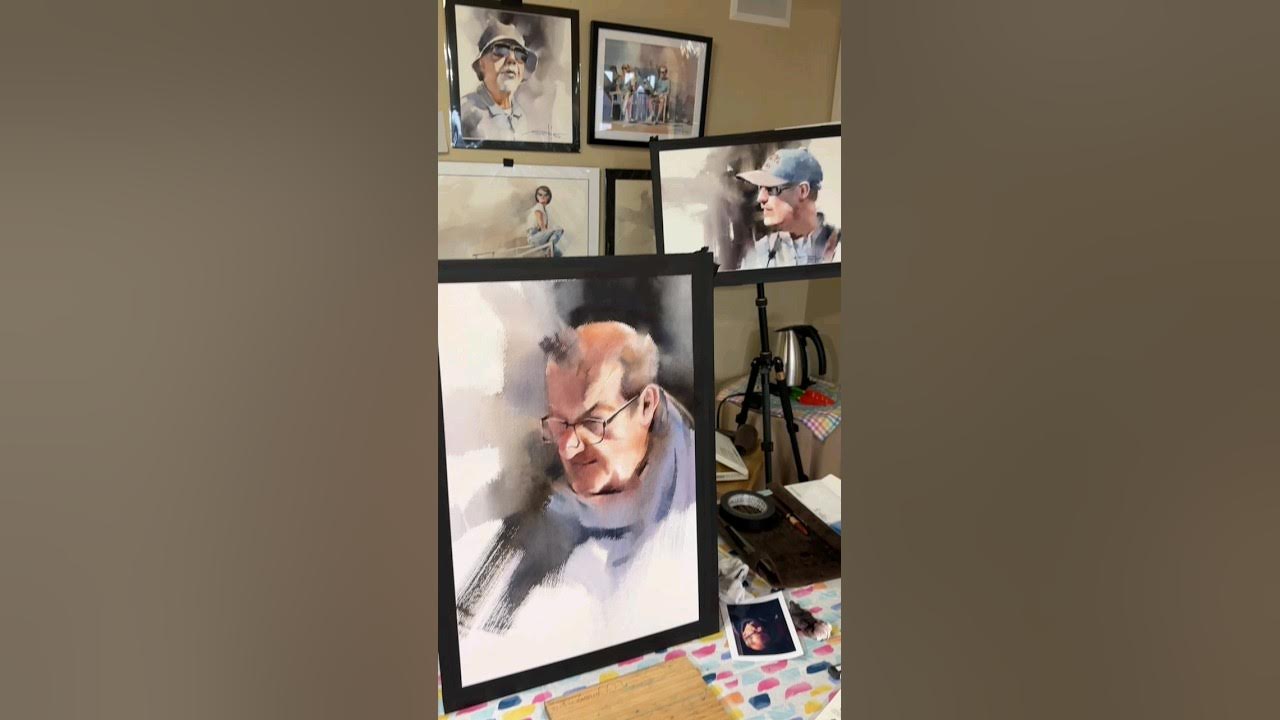 My first two days of the portrait at Riverside Art 