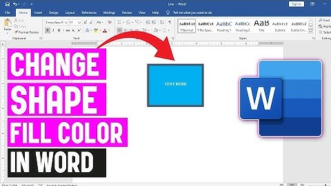 Hoe u de kleur van een vorm in Microsoft Word kunt wijzigen of vervangen