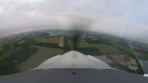 360 video of Membury Circuit on runway 34 in C42 Microlight