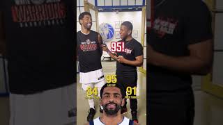 Kyrie REACTS to his 2K rating 🤣