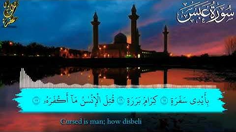 سورة عبس بصوت القارئ أحمد خضر