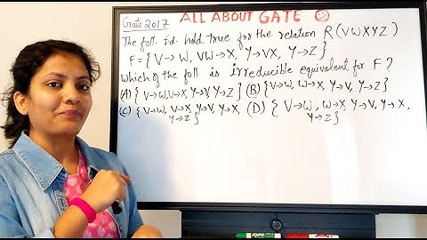 GATE Exam Previous Year Q&A | Minimal Cover | DBMS Session 16