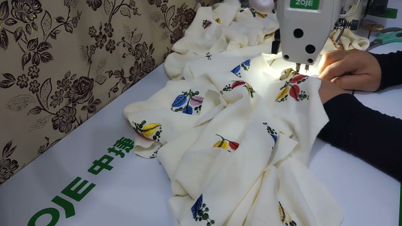 تفصال وخياطه نفنوف طفله عمر ١٠ سنوات خصر لاستيك كشكش للصدر