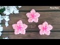 How to crochet Cherry Blossom flower I Easy crochet flower tutorial for beginners