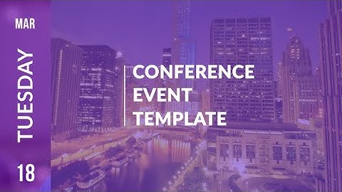 Conference Event Promo After Effects Templates