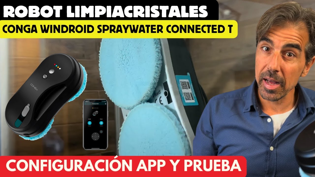 Robot Limpiacristales Cecotec Conga WinDroid 870 Connected contr
