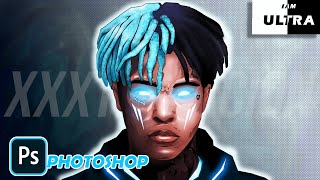 Digital Painting Of Xtentacion In Photoshop No Tracing Speed Art Painting