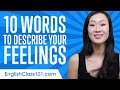 Top 10 Words to Describe your Feelings in English
