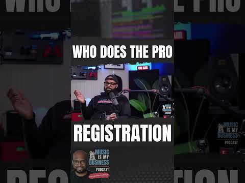 Who does the PRO registration once music is signed to a production music library?