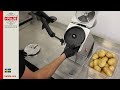 Instruction how to cut french fries with hallde rg100