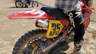 1989 HONDA CR500R  2 STROKE VS 2021 2 & 4 STROKES - JR GETS 2ND PLACE 450B NEMX SOUTHWICK 5 01 21