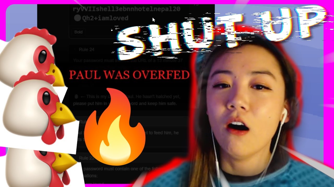 Fanfan spends 5 HOURS creating a password YouTube