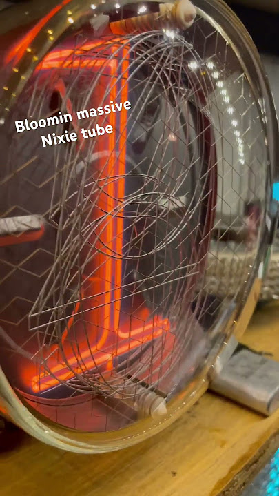 daliborfarny H TUBE the largest Nixie tube currently in production!  #tech #vintage #engineering