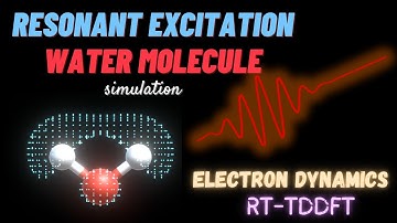 Electron Dynamics of Resonant Excitation of Water molecule using RT-TDDFT (Animation)