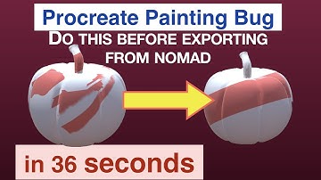 Nomad to Procreate Painting Bug | Do this before exporting! | 37 seconds #nomadsculpt
