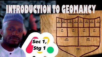 Sec1, stg1: intoduction and the 16 Geomantic figures.