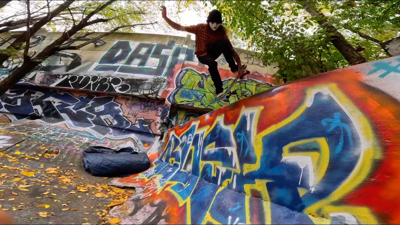 Halloween Skateboard Ditch Session