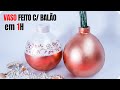 COMO FAZER VASO DE BEXIGA FEITO E GESSO EM 1 HORA APENAS | BALLOON FLOWER VASE MAKING