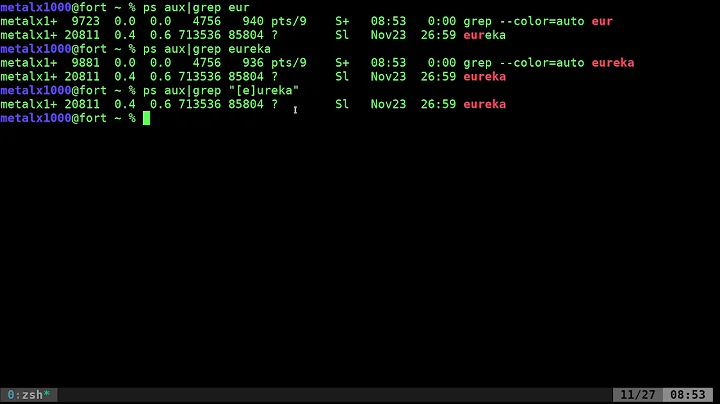 GREP PS AUX avoid GREP While Searching Processes Linux Shell