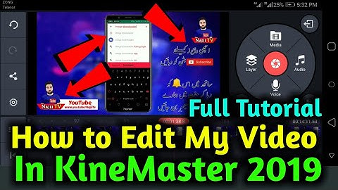 How to Edit Screen Recording Video in KineMaster Full Tutorial 2019/NajiiTV