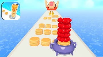 PANCAKE RUN🥞🥯🥞All Levels Gameplay Walkthrough Android,ios