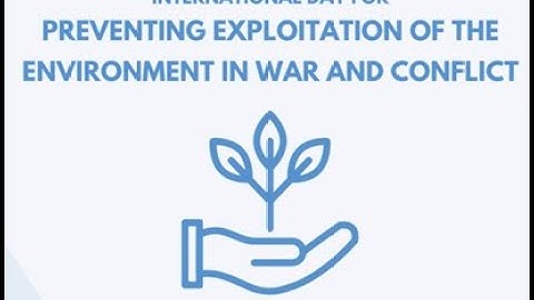 International Day for Preventing the Exploitation of the Environment in War and Conflict
