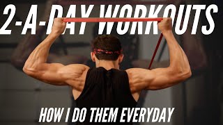 HOW I DO 2-A-DAY WORKOUTS (MACROS AND EATING)