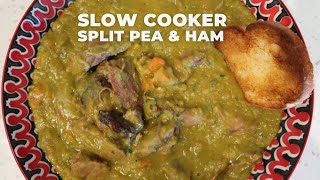 Slow Cooker Split Pea Soup With Ham