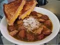 How to make New Orleans Chicken and Sausage Gumbo with Grilled Cheese