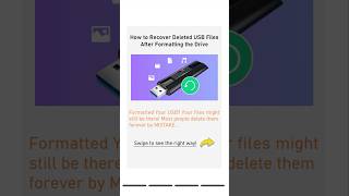 Formatted USB? Recover Your Files FAST! | USB Data Recovery Tips #filerecovery #shorts