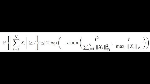Stochastic Processes - Lecture 9 - Concentration Inequalities