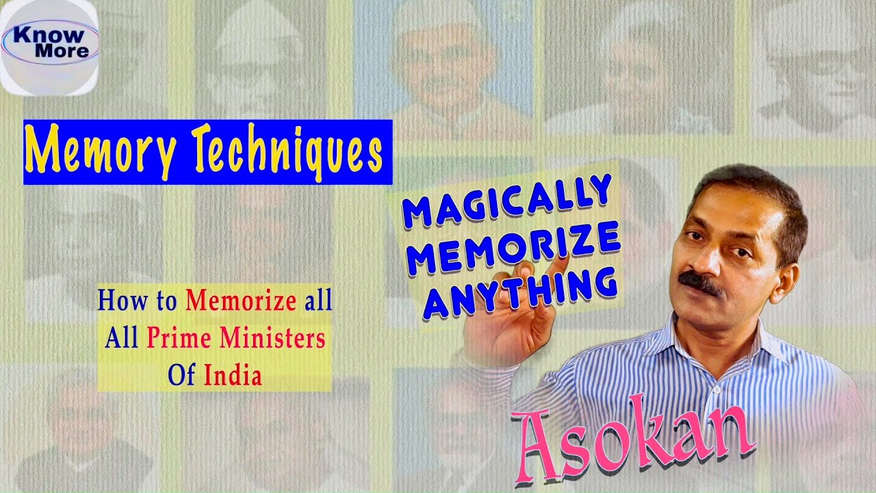 How to memorize fast and easy. Memory techniques by Asokan AR, Know ...