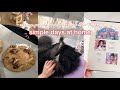 Vlog simple days at home cookies daily journal jeux vido netflix  chill