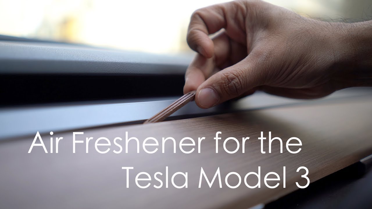 Tesla Model 3 Air Freshener Scent Wedge Review Youtube