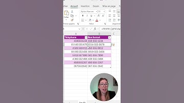 Corrige et uniformise tes numéros de téléphone - formats personnalisés Excel