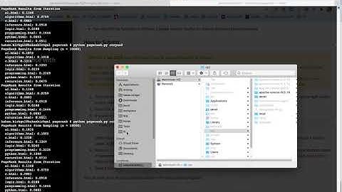 PageRank algorithm on python