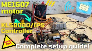 ME1507 Motor with Kelly KLS96601-8080IPS Controller - Complete Setup Guide for Basic Operation