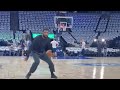 KYRIE IRVING&#39;S USUAL EARLY WARMUP ROUTINE BEFORE TONIGHTS GAME 2 AGAINST T.WOLVES AT TARGET CENTER