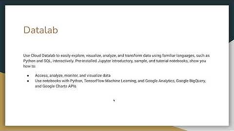 #cloud#GCP   Google Cloud Datalab Demo Using commands  | Google Cloud Platform for Beginners 2021