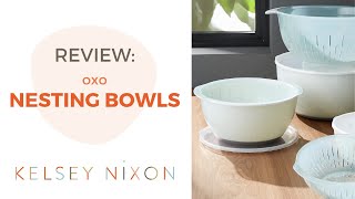 OXO SoftWorks 9 Pc Nesting Bowls & Colanders Set + Lids Multicolor