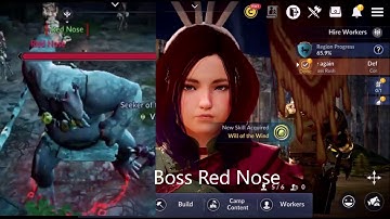 Black Desert Mobile Global 1st Boss Red Nose Gameplay iPhone 6s iOS Android Gameplay