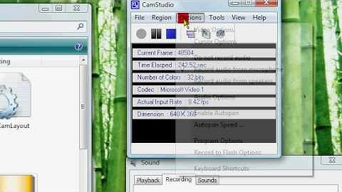 Tutorial - CamStudio settings screen capture & voice - how to tutorial