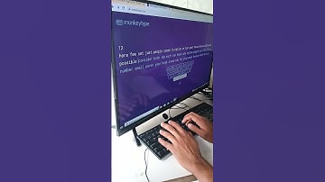 monkey type 54 WPM typing speed #shorts #typing