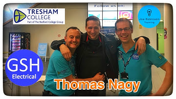 Electrician Thomas Nagy Visits GSH Electrical and Tresham College Learners for a FUN Packed Day