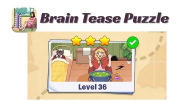 Brain Tease Puzzle Level 36 Walkthrough 🧠 | Step-by-Step Guide | SolutionGuruji